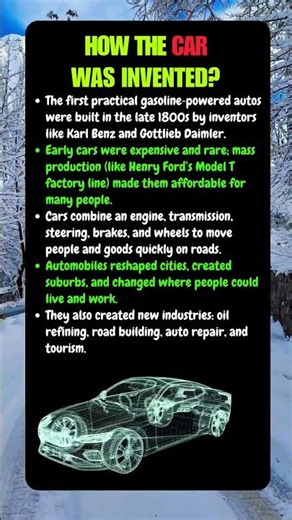 The first practical gasoline‑powered autos were built in the late 1800s by inventors