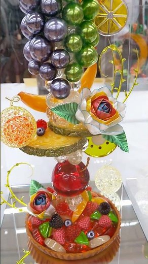 🍭4 #銀賞 #ピエス#ｱｰﾃｨｽﾃｨｯｸ#アメ #あとりえmomo #2025#ジャパン#ケーキショー #都立#産貿ｾﾝﾀｰ#浜松町館