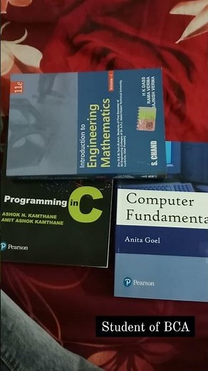 BCA student || Books of 1st Semester #books#engineering #semester