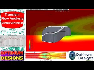 SolidWorks Tutorial~How check vortex generator NASA Roof Kit transient flow analysis #drawing #tips