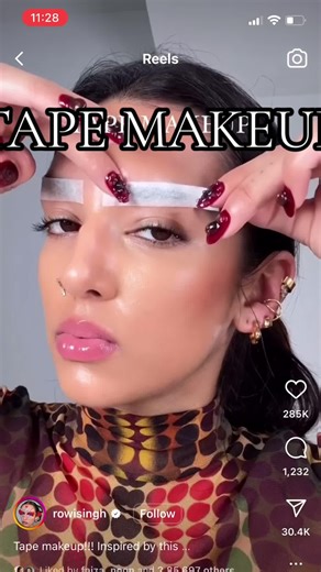 Creative Tape Makeup Tutorial