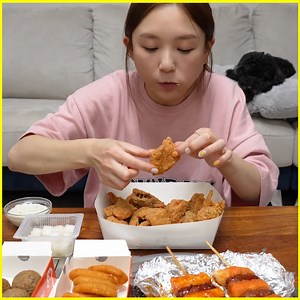 803K views · 30K reactions | Real Mukbang▶ Fried Chicken With Shrimp Powder&Beer,Sausage , Rice cake, Shrimp Ring, Cheese Ball | SK Copiers | Facebook