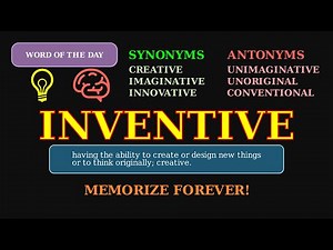 Inventive: The Word for Creative Thinking 💡 An Adjective for Innovation