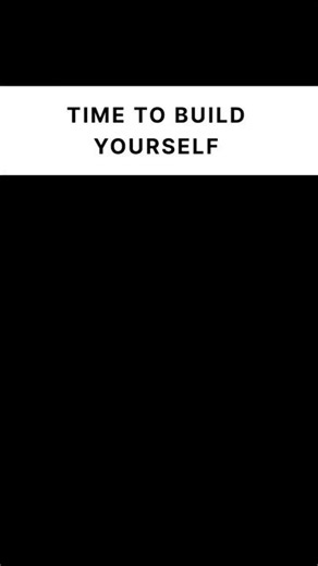 Time to Build Yourself. No More Excuses. #shorts #motivation
