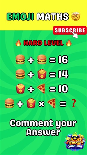Emoji Math No:4 | Mind calculation