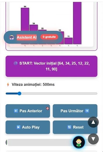 Sortare Vectori C++ — Metoda Bubble Sort explicat vizual | BAC Informatică| Lecție animată