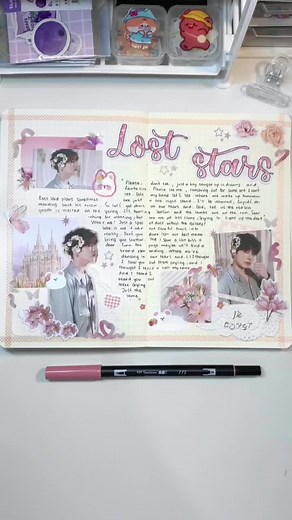 “..but are we all lost stars, trying to light up the dark ?..” ⭐️💛 #jungkook #bts #btsarmy #journal #bulletjournal #kpopjournal #btsjournal #journalwithme #asmr #fyp #foryou