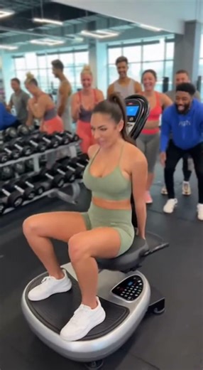 Gym Vibration Machine Glitch Goes Viral | Vibration Workout Fail