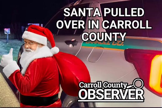 🎅🚔Carroll County Sheriff Office caught up with Santa, and he left a message for everyone! | Jesse Joseph - The News