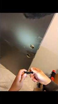 How to install a microscope 🔬on your door. #diy #howto #tutorial