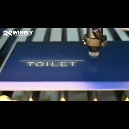 300W CO2 Laser Cutting Double-color Sheets for Signage & Label Production #co2laser #lasercutter