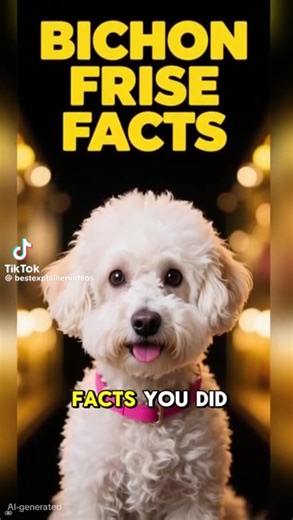 The Bichon Frisé is a small, cheerful, and affectionate dog known for its fluffy white coat, dark eyes, and playful, intelligent personality, making it an excellent companion for families and individuals. Originating from the Mediterranean and favored by European royalty, this low-shedding breed requires regular grooming to maintain its