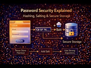 Password Security Explained | Hashing, Salting & Secure Storage