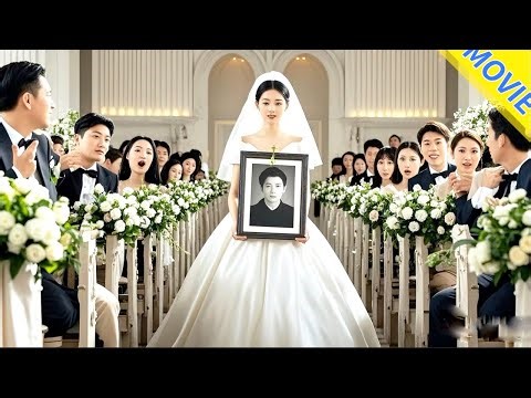 Husband cheats, wife in white dress holds his photo to marry, husband gets scared!