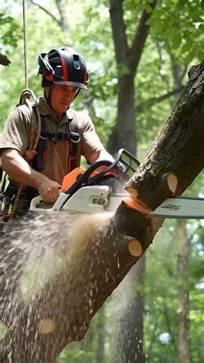 Log art displayed form cutting shown beautifully ⚡🎨 #outdoors #forestry #handmade