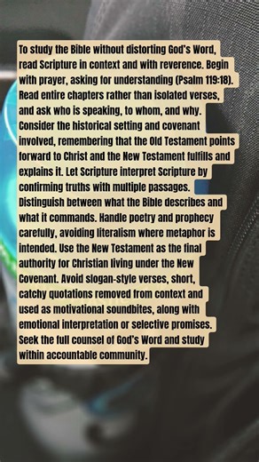 Studying Scripture in Context: Handling God’s Word Faithfully