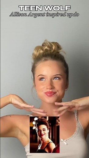 ALLISON ARGENT TEEN WOLF INSPIRED UPDO🫶🏼#hairstyle #longhairdontcare #hair #hairtutorial #teenwolf