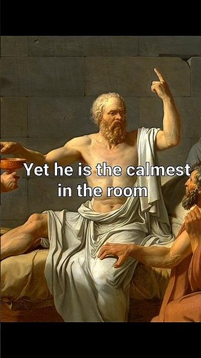 The Death of Socrates by Jacques-Louis David #art #history #paintingexplained