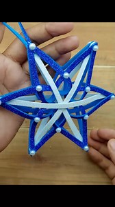 Handmade 3D Christmas snowflake for home decoration #christmas #crafts #christmasdecor #christmastime #christmas2024 | Creative Art & Craft Ideas
