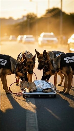 🐾 K9 Dogs Rush To Save Sheep 🚨 #dogshorts #rescueanimals #shortsbeta