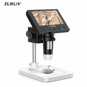 Elikliv 4.3" Coin Microscope LCD Digital Microscope 1000X 8LED Adjustable Lights | eBay UK