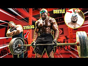 Arm Curl Challenge (315 LB Cheat Curls) | Kali Muscle + Big Boy