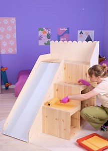 19K views · 127 reactions | Turn Your Kids’ Room into a Playground with This DIY Slide | 5-Minute MAGIC | Facebook