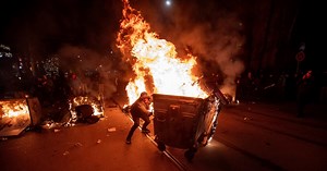 Tens Of Thousands Protest Bulgaria’s Budget As Clashes Erupt In Sofia