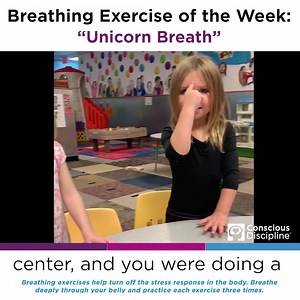 3.1K views · 45 reactions | This week's kid-created Breathing Exercise, "Unicorn Breath," comes to us from children at Certified Instructor Kyree Chambers' school, Kids Works, in Wyoming. Breathe and channel some unicorn energy as you relax! 濾 #iHeartCD | Conscious Discipline® | Facebook