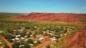 Looma Camballin Kimberley Purnululu Fitzroy Crossing drone aerial Outback Australia WA Western AUS aboriginal landscape view Northern Territory Faraway Downs Under Broome Darwin red rock circle left