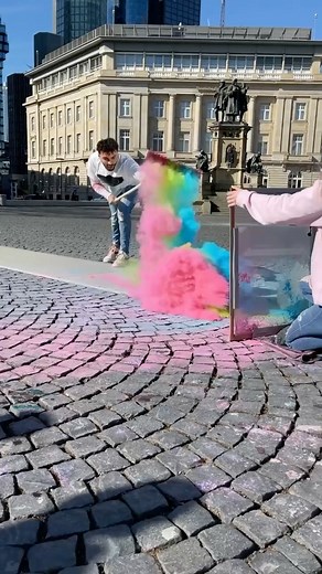 Younes Zarou | Make the street clean with paint #yzfamily #holiday | Instagram