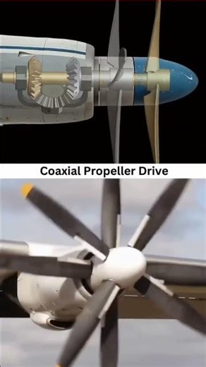 😱Coaxial Propeller Explained & Derived | How Contra-Rotating Props Work 🚁⚙️ #shorts#viral #youtuber