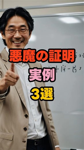 悪魔の証明実例3選