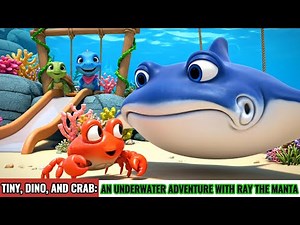 Tiny, Dino, and Crab: An Underwater Adventure with Ray the Manta