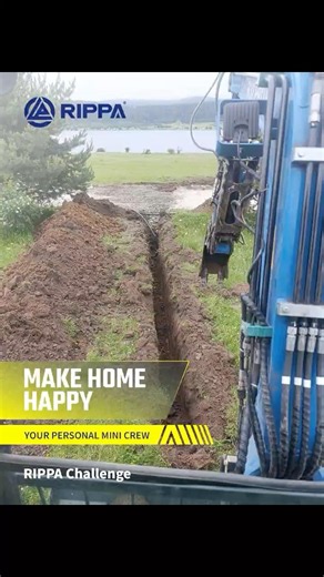From Water Problems to Proper Drainage RIPPA Trencher Attachment #rippa #miniexcavator