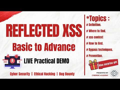 Reflected Xss Basic to Advance full tutorial | xss | bug bounty | ethical hacking | cyber security