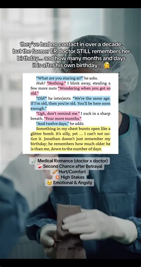 there's just something about a man remembering the little things... 🫠 📖: Ricochet by Emmy Kendall If you're looking for an angsty read that will pull at your heartstrings, give this book a shot! Readers agree that Grey's Anatomy fans will love this one! Be prepared for high-stakes medical drama, messy broken characters, and one hard-earned happily ever after. Grab your tissues. This is a bit of an emotional rollercoaster. 🩺 Medical Romance 🩺 Second Chance after Betrayal 🩺 Chief of Medicine 
