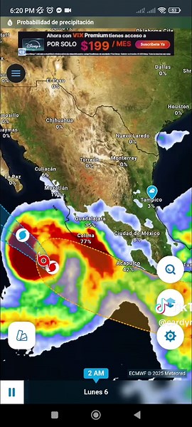 Clima mañana Lunes 6 de octubre: alerta de lluvias