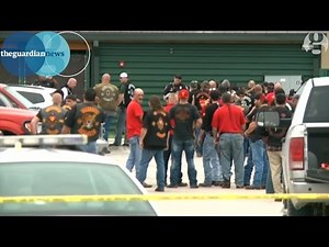 Texas biker gangs' gunfight leaves nine dead, say police – video