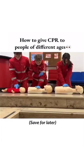 BIOLOGY | MEDICAL | HEALTH | CPR techniques vary by age. For infants (0-1 year), use two fingers for chest compressions (1.5 inches deep, 100-120/min) and cover the... | Instagram