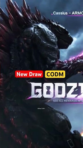 Godzilla Draw is INSANE 🔥 HVK-30 Titan’s Destruction + Cassius Armor #codm #callofduty #godzilla