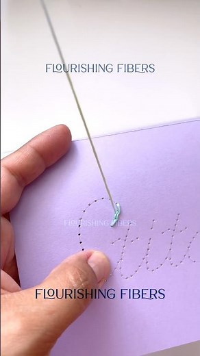 ‘Stitcher’ paper embroidery pattern stitched using variegated thread from DMC.