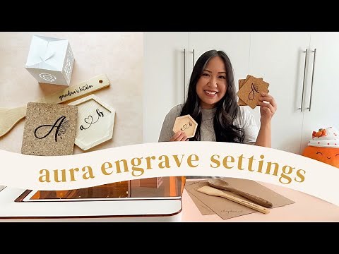 Glowforge Aura Engrave Settings + my first cuts!