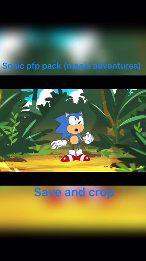 sonic (mania adventures pfp) #sonic #pfp #capcut #anime