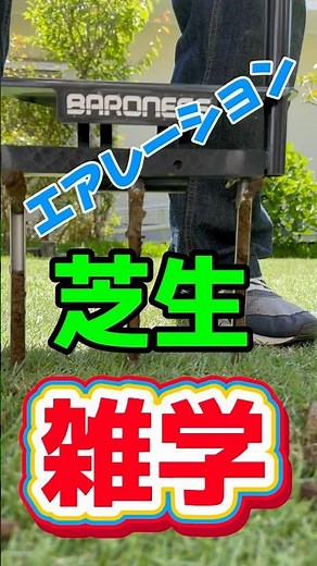Learn about aeration in just one minute! Basic lawn knowledge