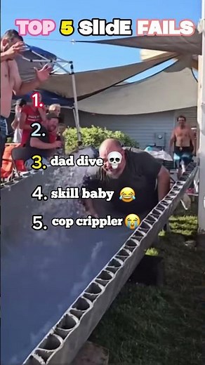 Top 5 Funniest Slide Fails 😂 | Epic Playground Wipeouts #shorts