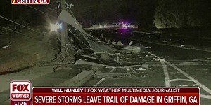 Trail of damage in Griffin, Georgia after severe storms  | Latest Weather Clips | FOX Weather