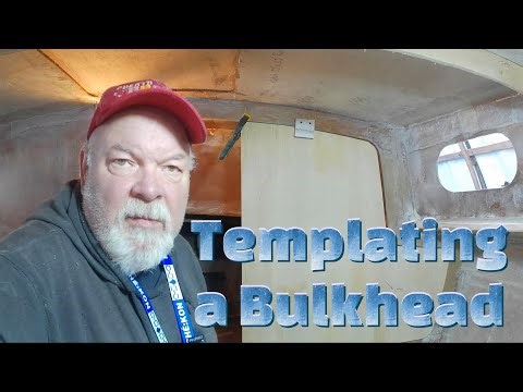 Making A Bulkhead: Easy With Templating and Cutting the Panel - Building DIY Back Yard Boat Kit