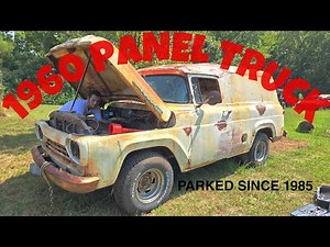 ABANDONED PANEL TRUCK- WILL IT RUN AFTER 40 YEARS?