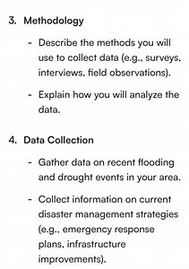 3. Methodology- Describe the methods you will use to collect d... | Filo